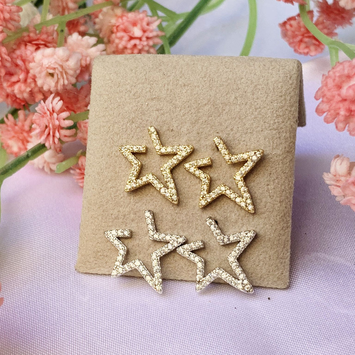 Orecchini star open