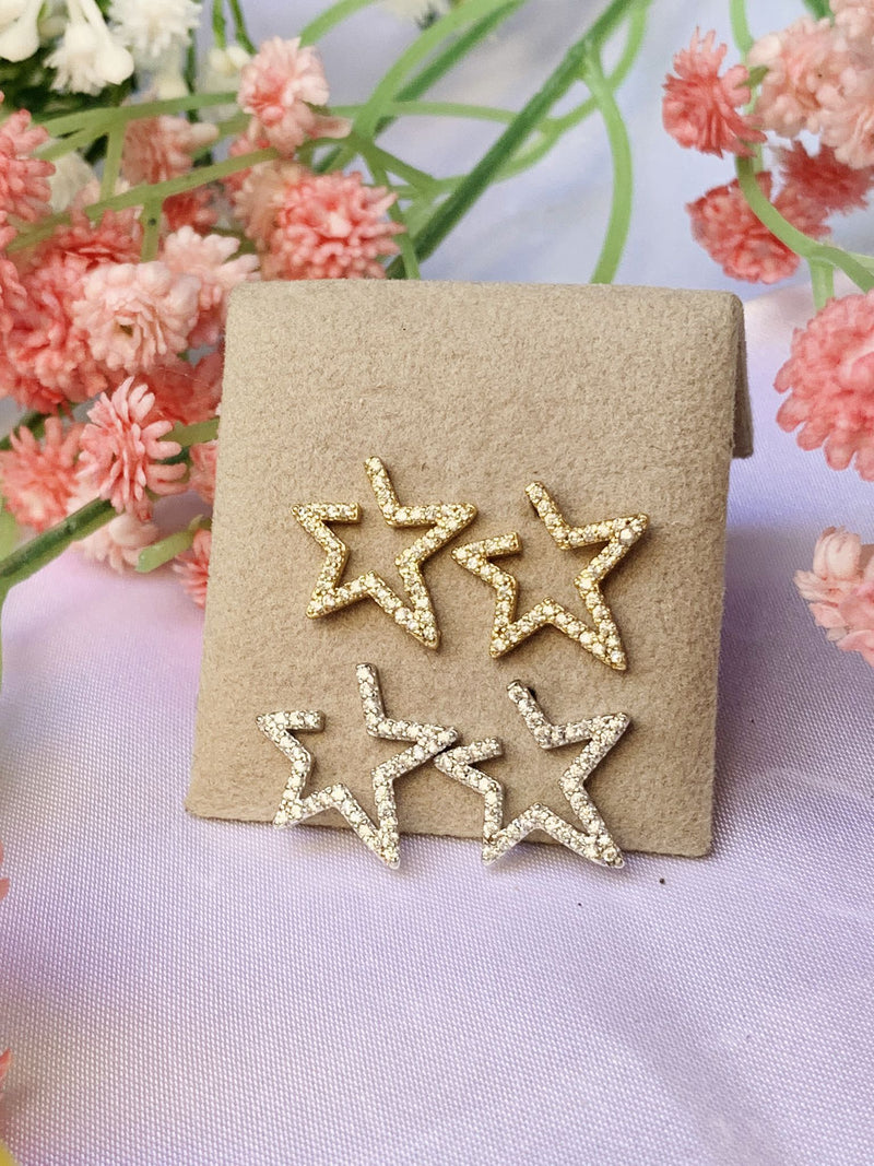 Orecchini star open