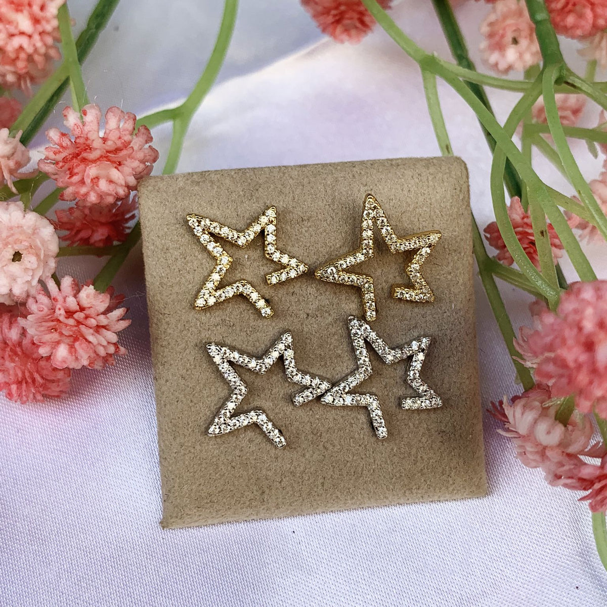 Orecchini star open