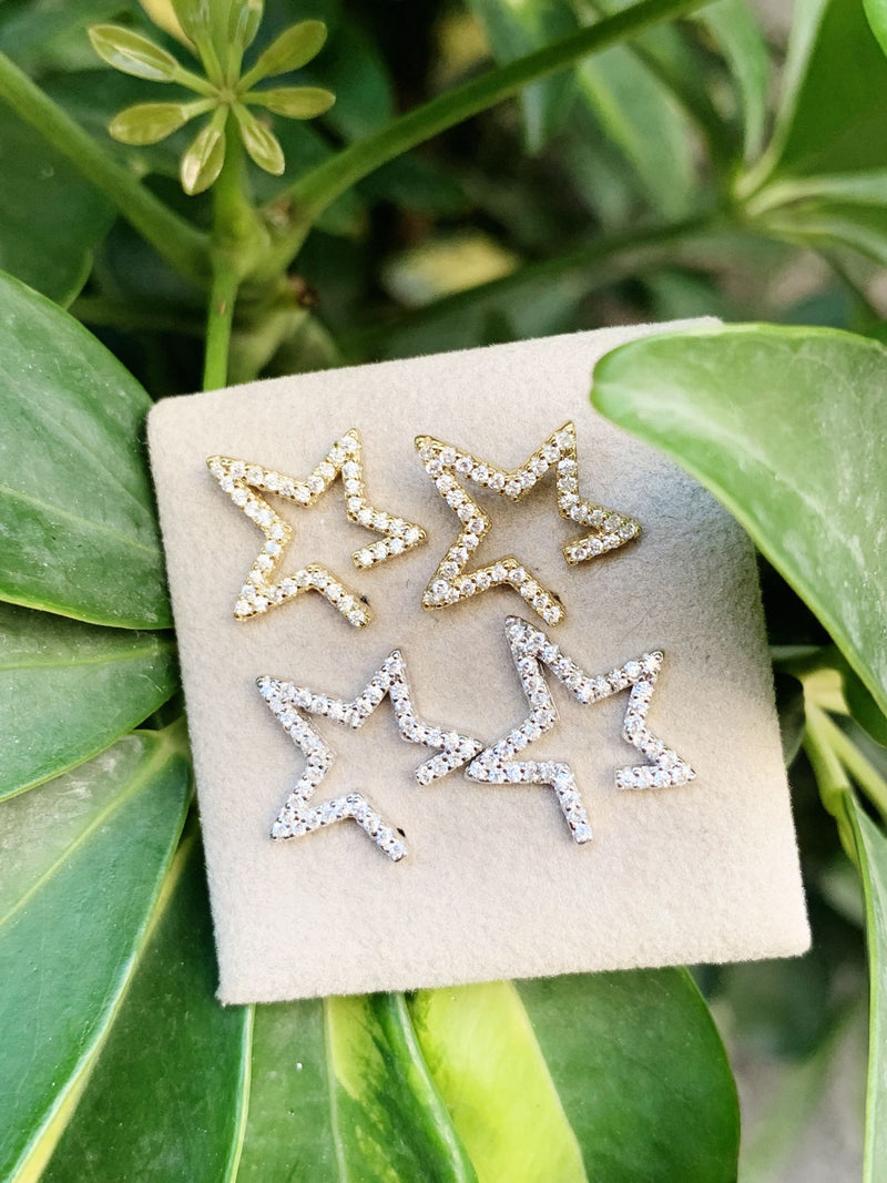 Orecchini star open