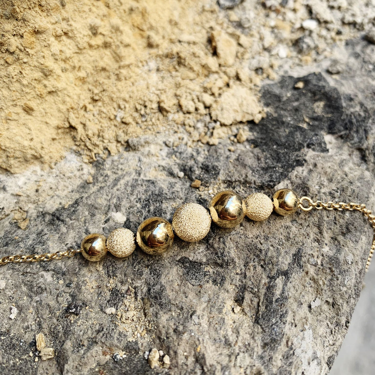 Bracciale sfere gold