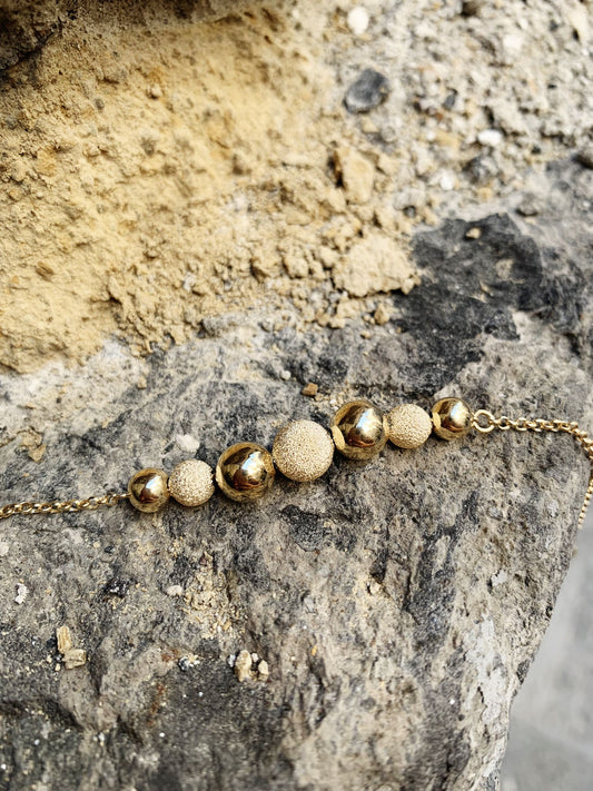 Bracciale sfere gold
