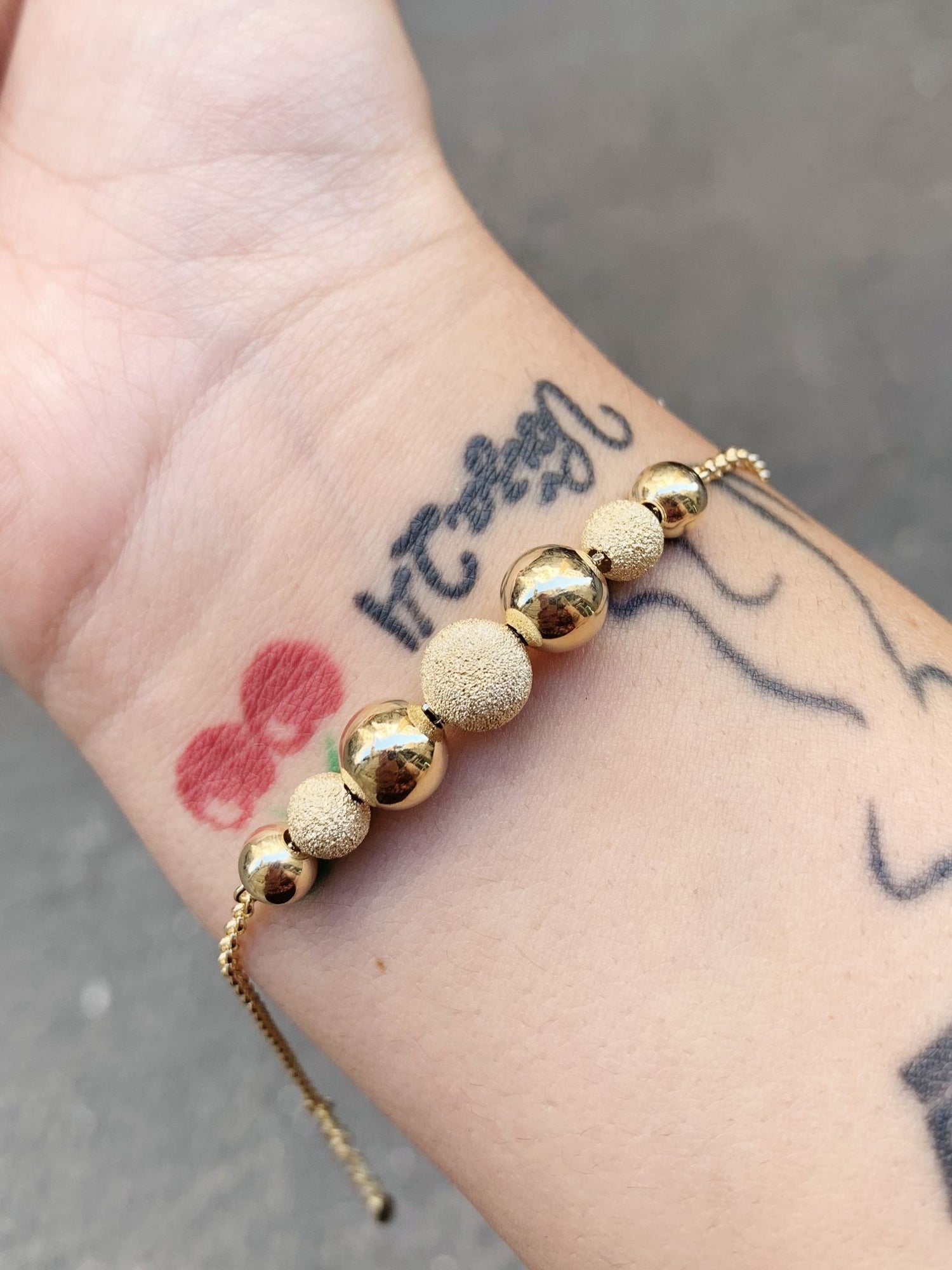 Bracciale sfere gold