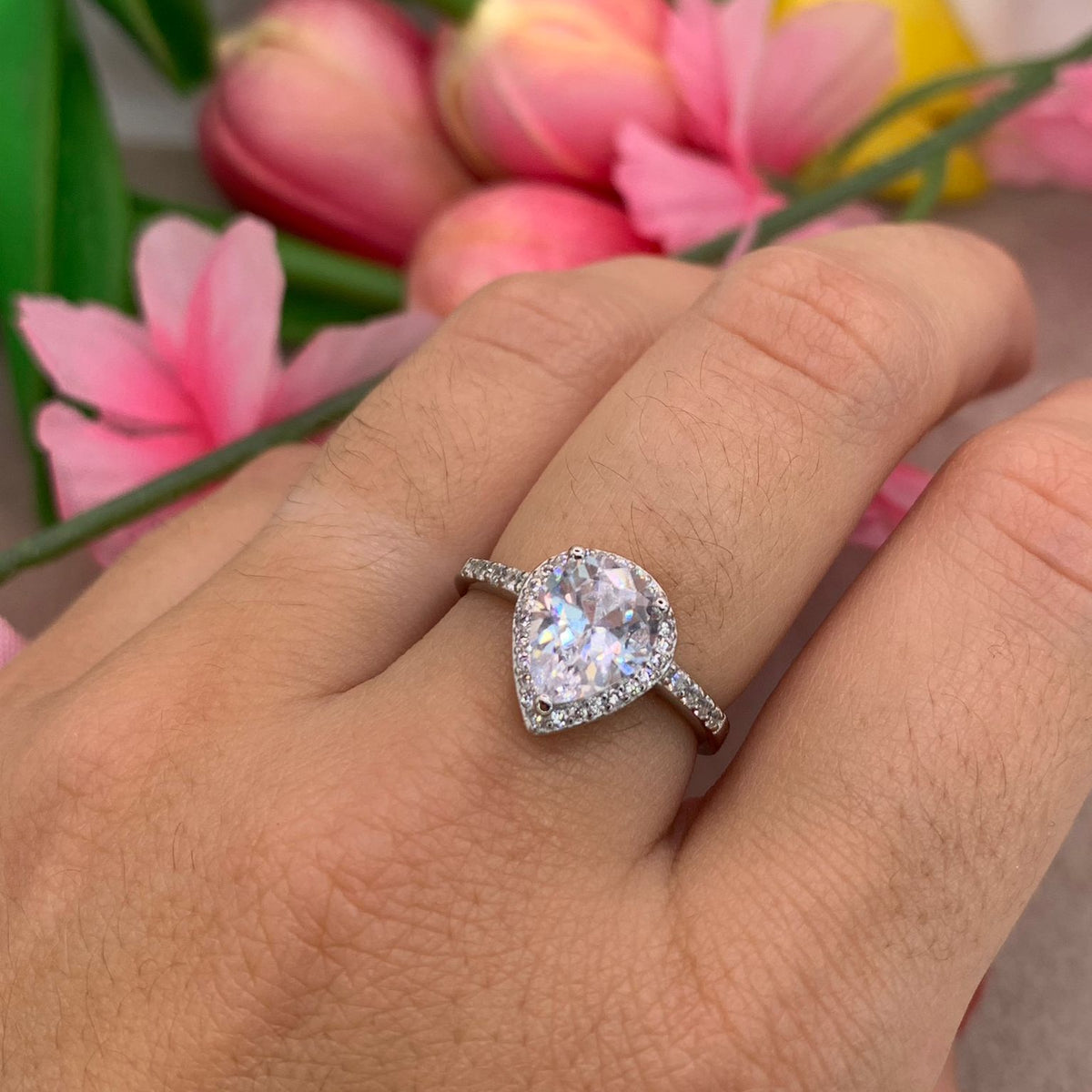 Anello goccia luxury