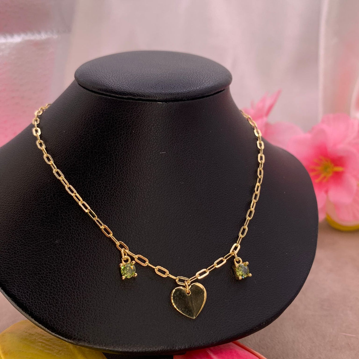 Collana cuore green