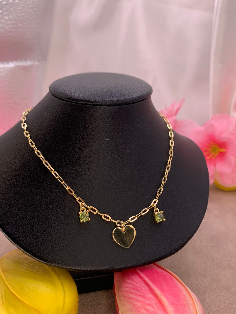 Collana cuore green