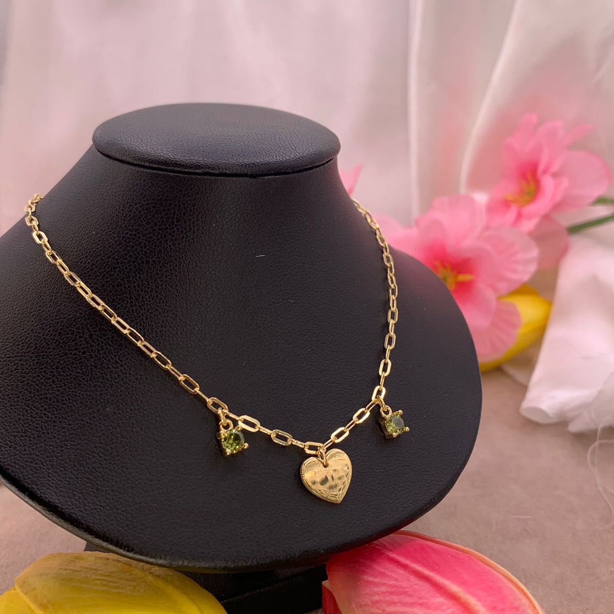 Collana cuore green