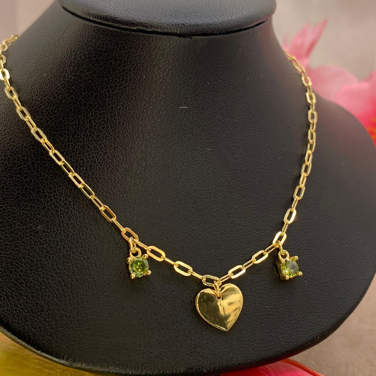 Collana cuore green