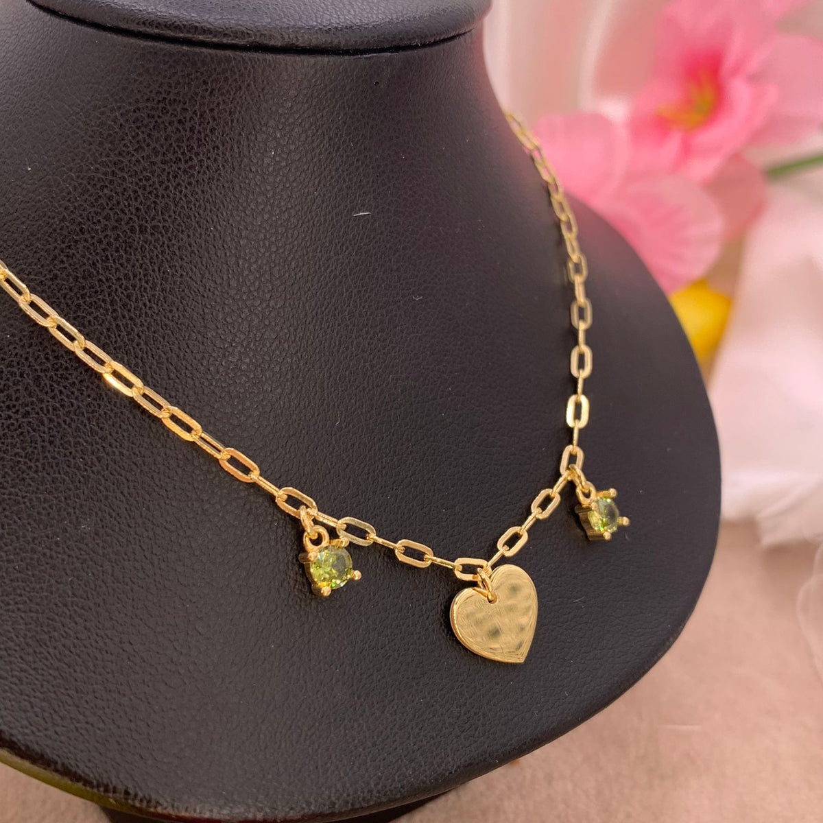 Collana cuore green