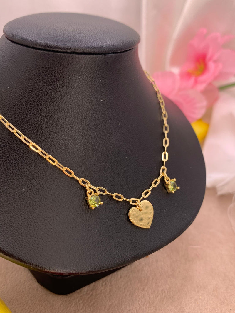 Collana cuore green