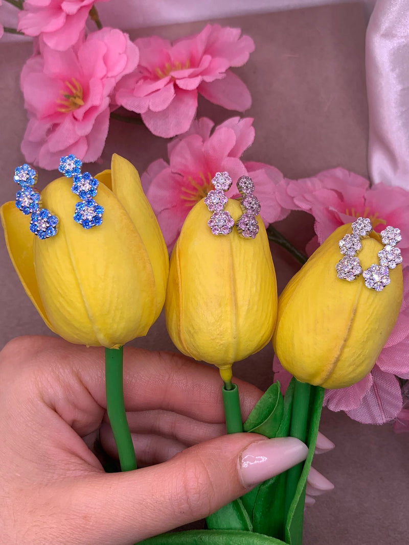Orecchini tris flower