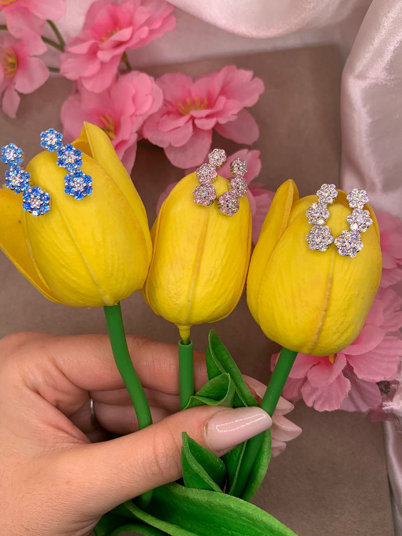 Orecchini tris flower