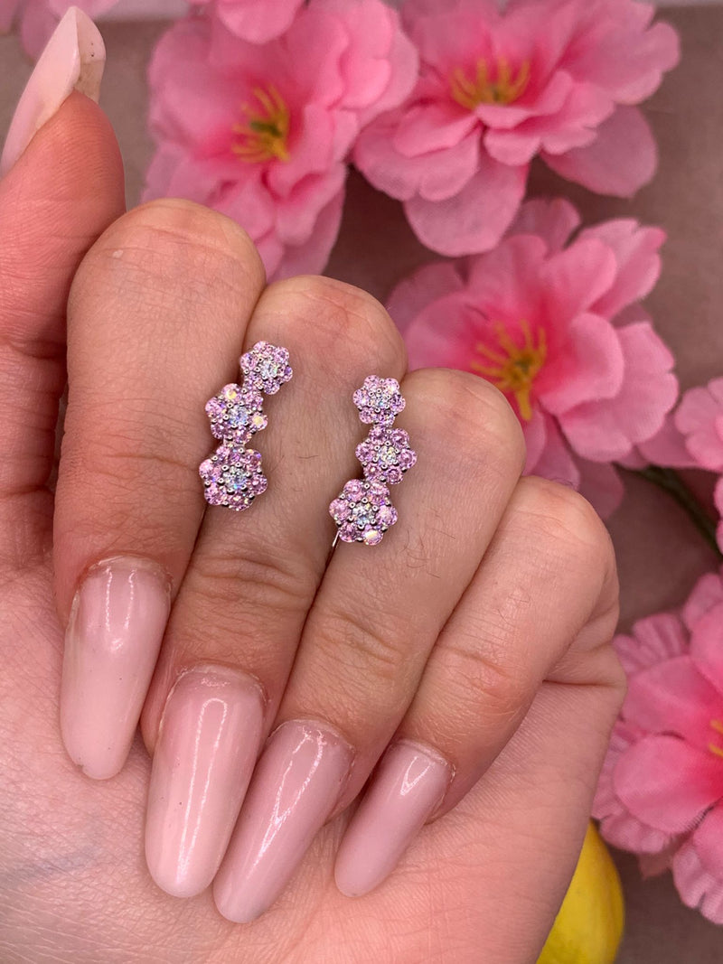 Orecchini tris flower