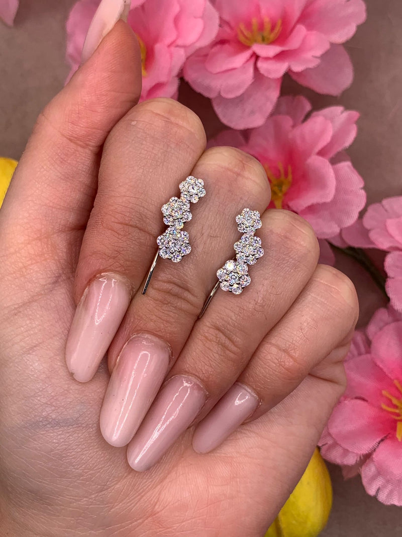 Orecchini tris flower