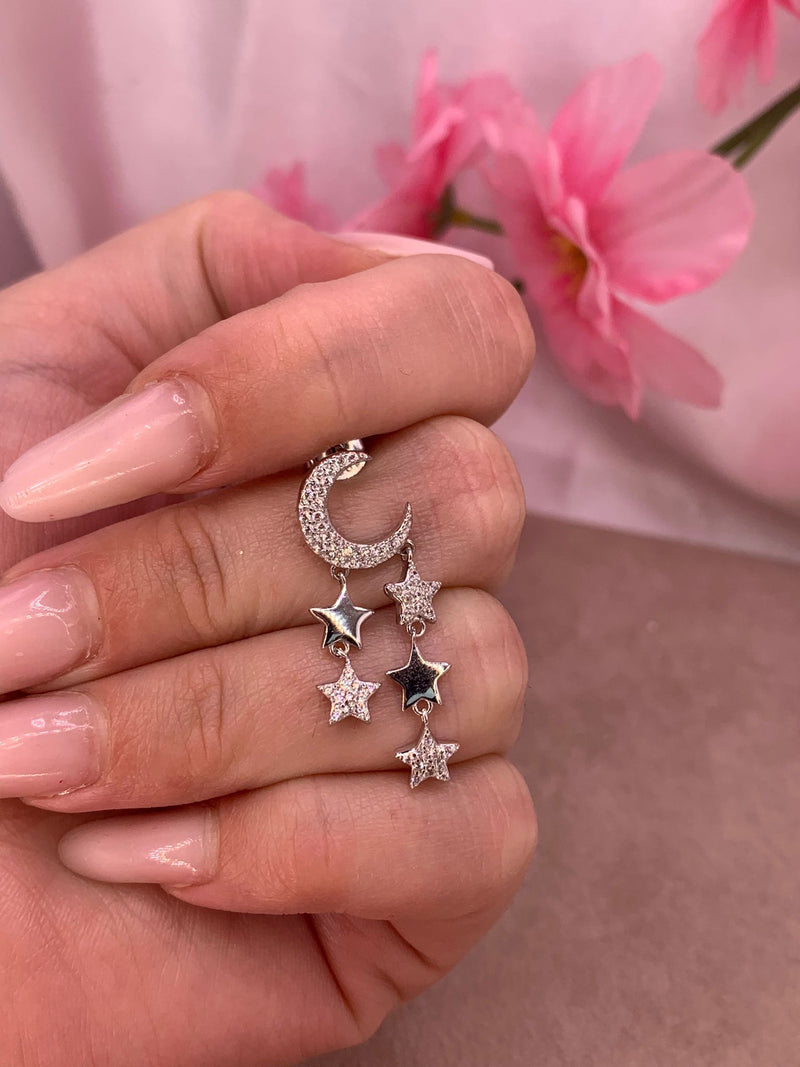 Orecchini luna e stelle