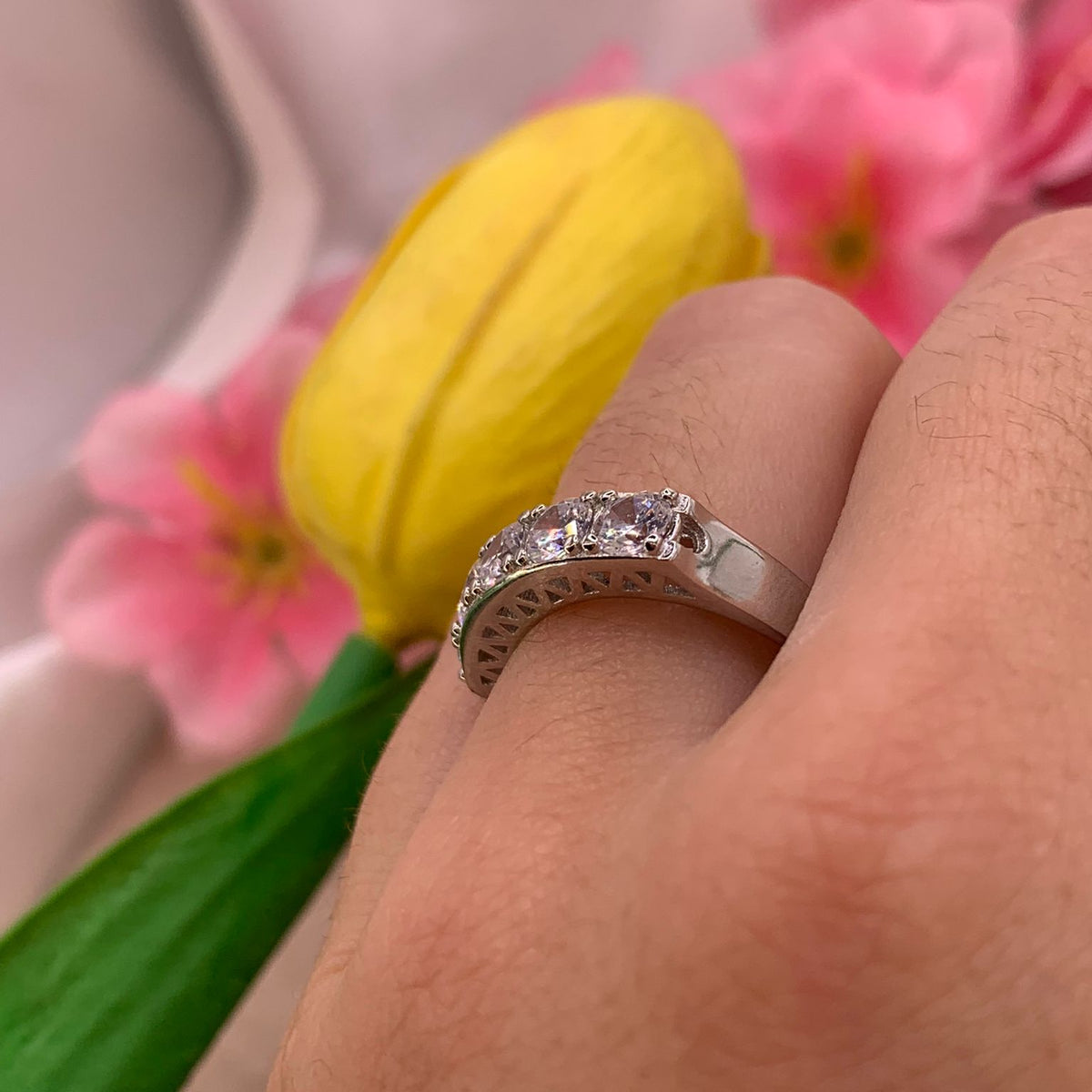 Anello semiveretta square