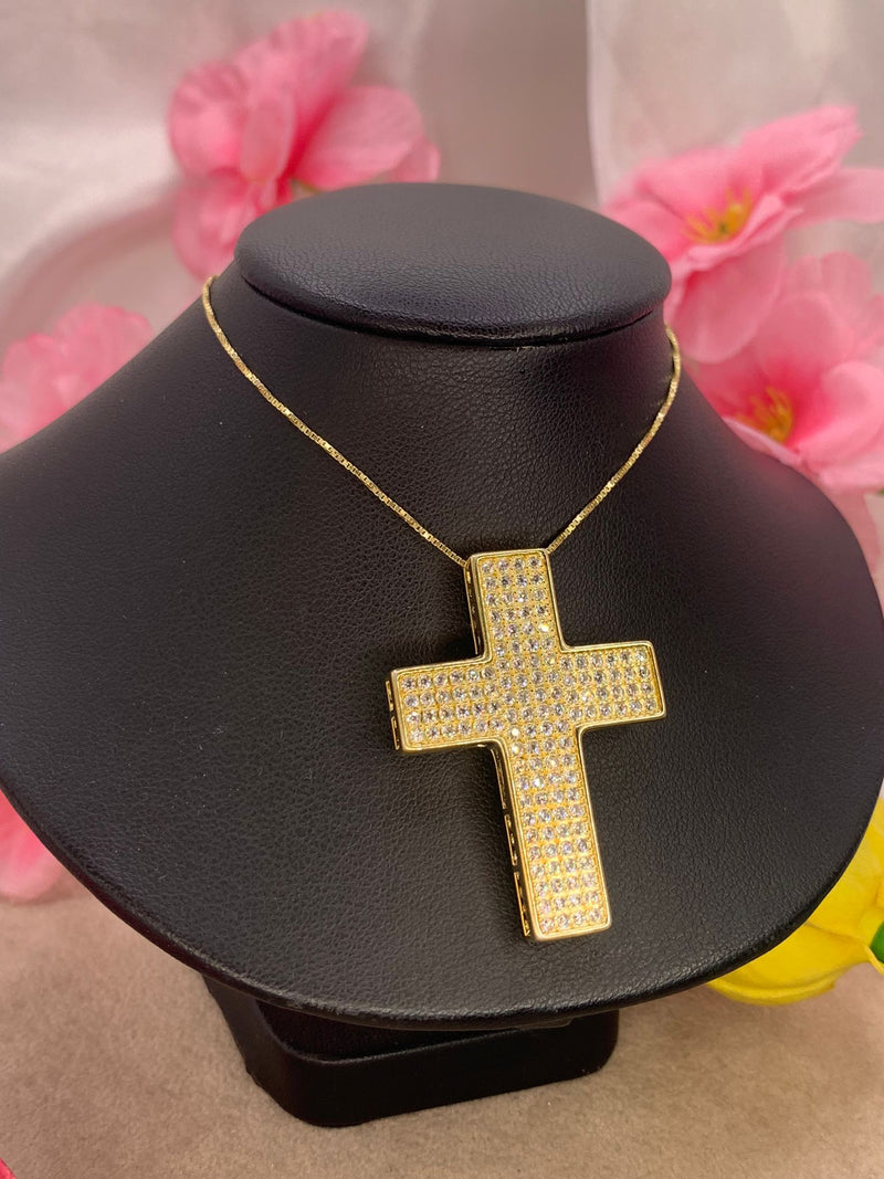 Collana croce mega