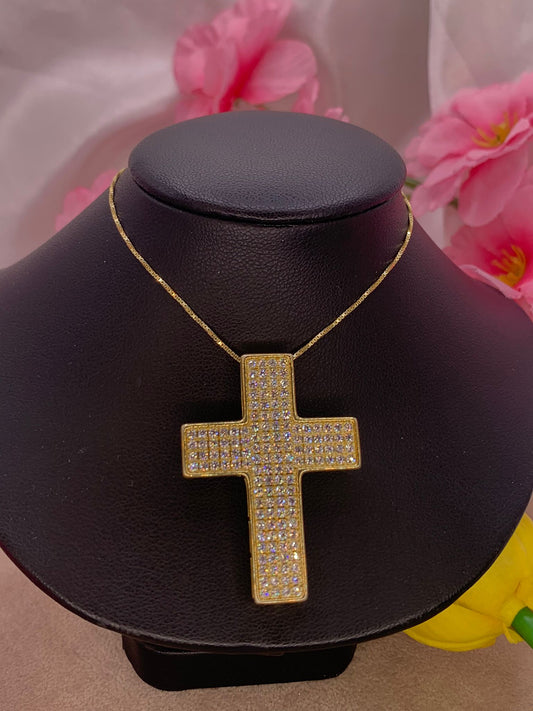 Collana croce mega