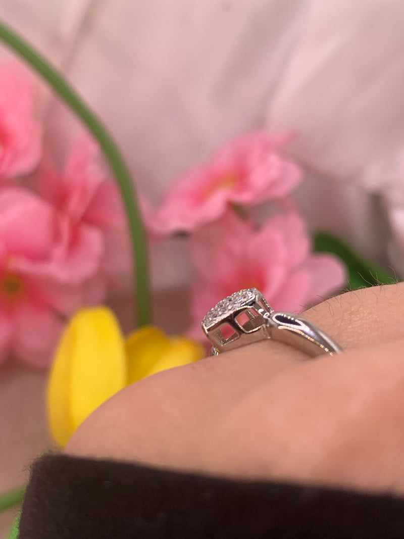 Anello cuore bubble