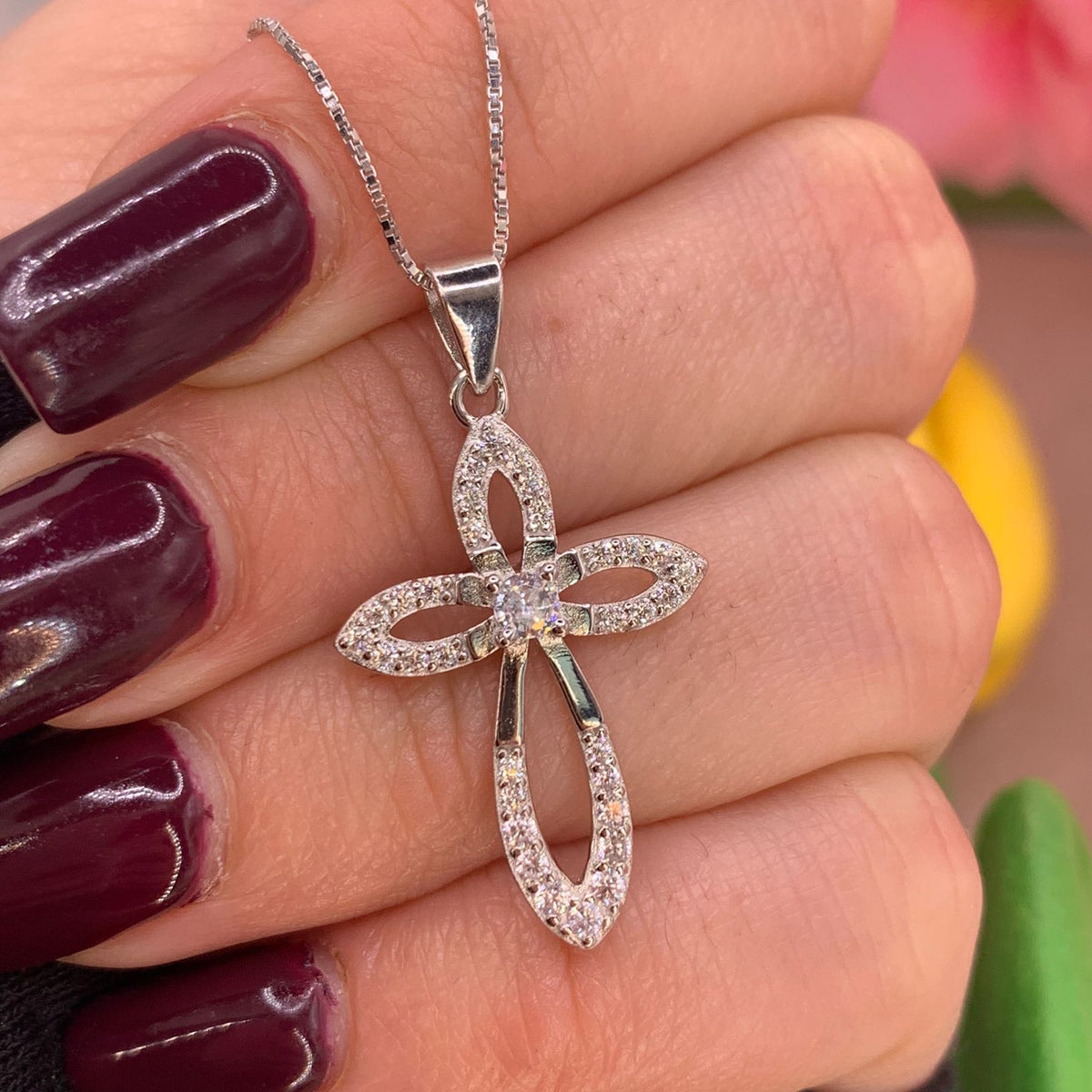 Collana croce kimberly