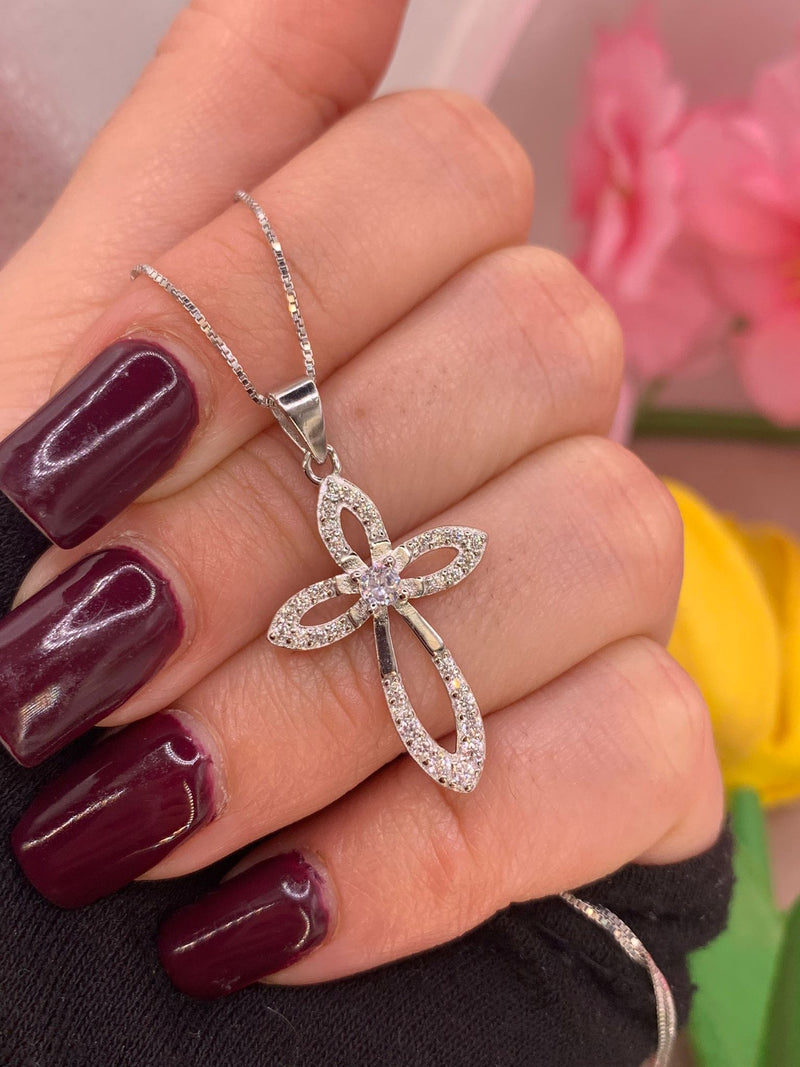 Collana croce kimberly