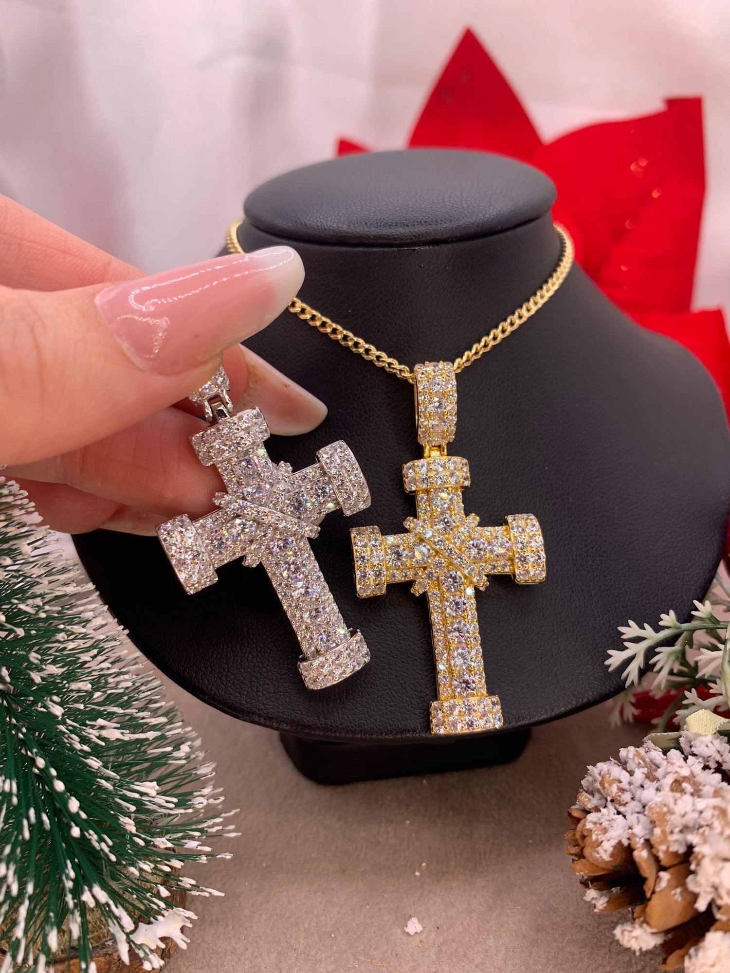 Collana croce repper