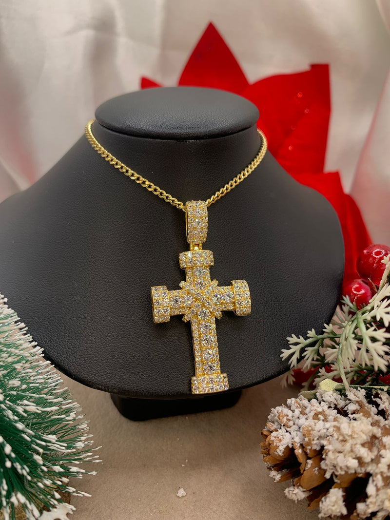 Collana croce repper