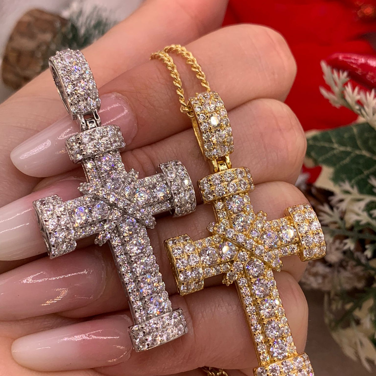 Collana croce repper