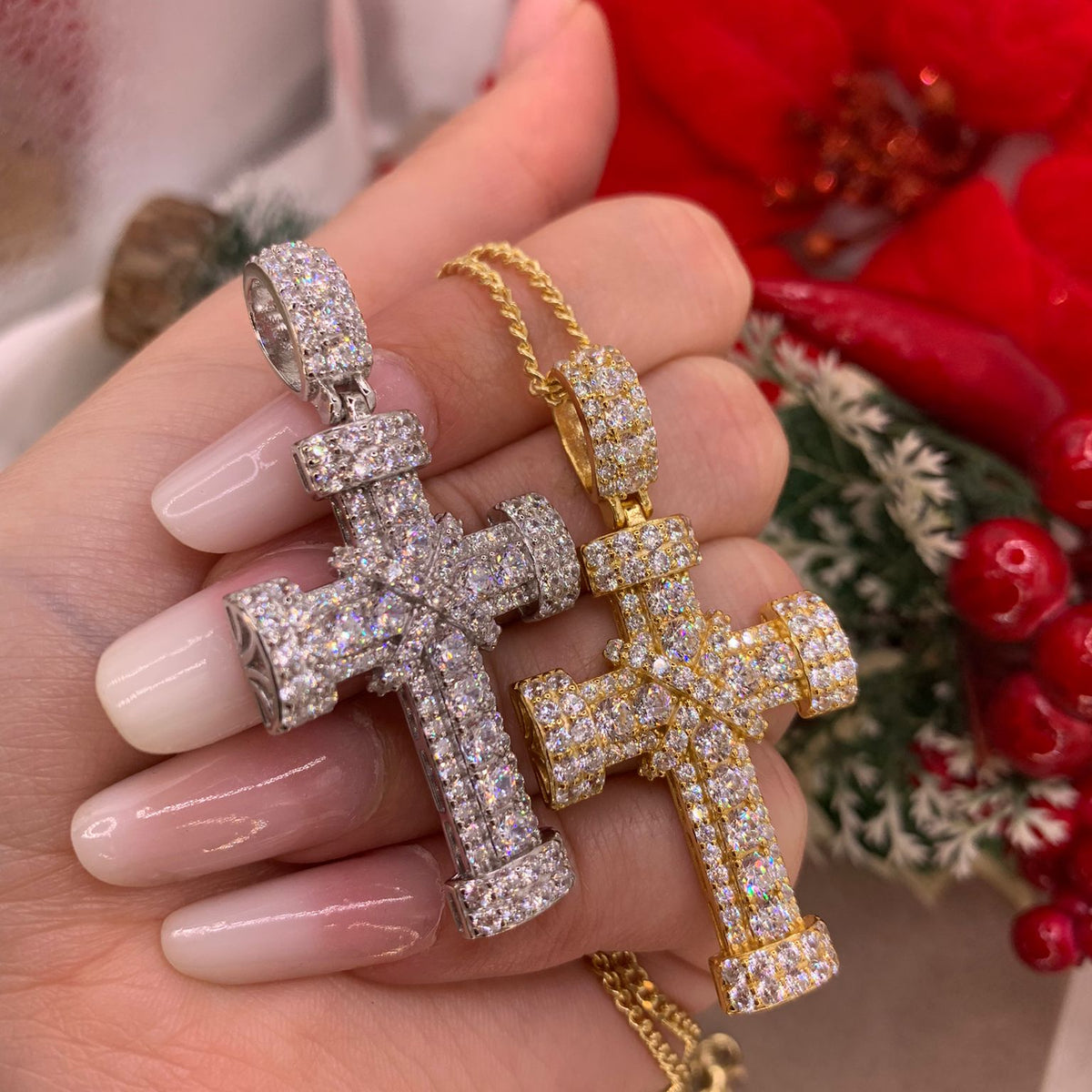 Collana croce repper