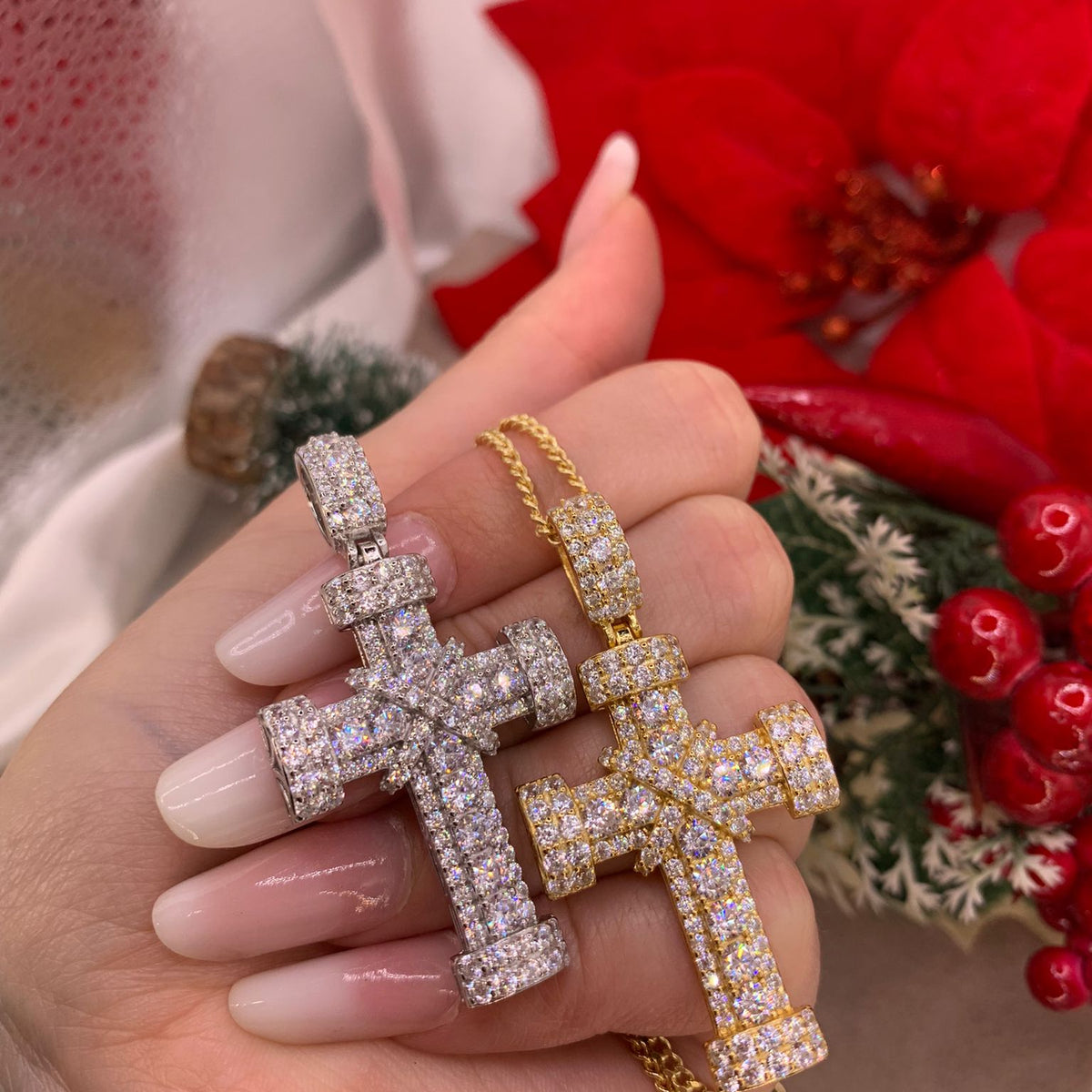 Collana croce repper