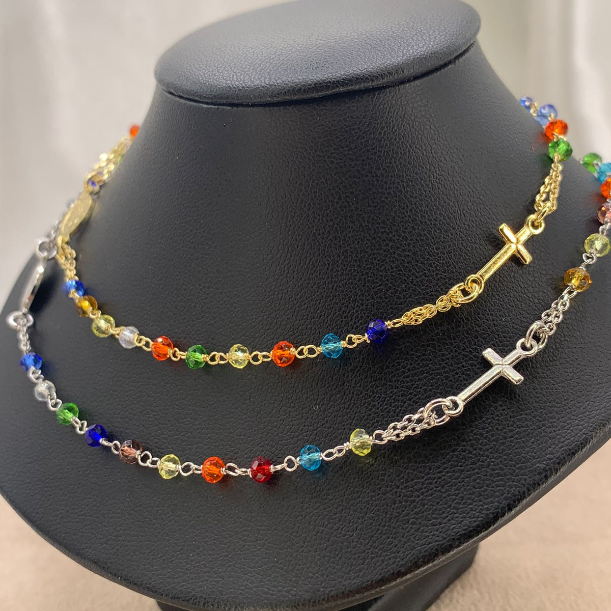 Rosario girocollo multicolor