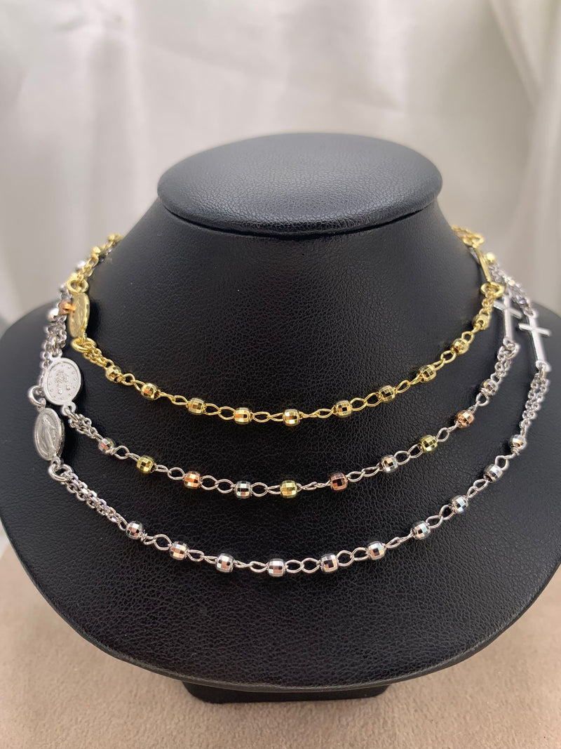 Rosario girocollo disco