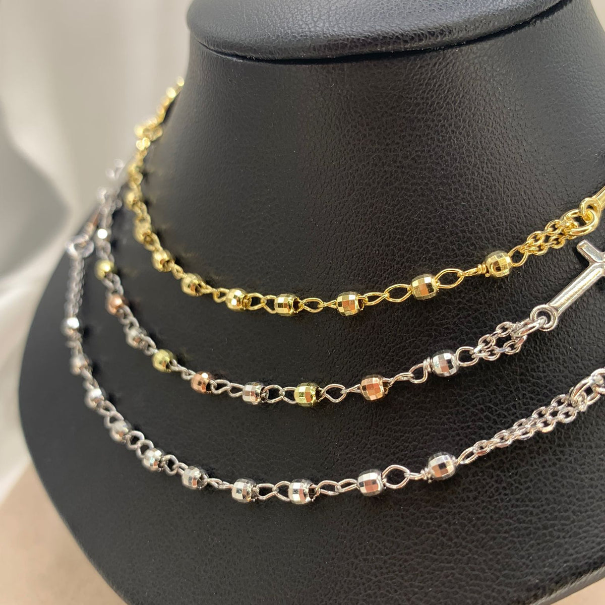 Rosario girocollo disco