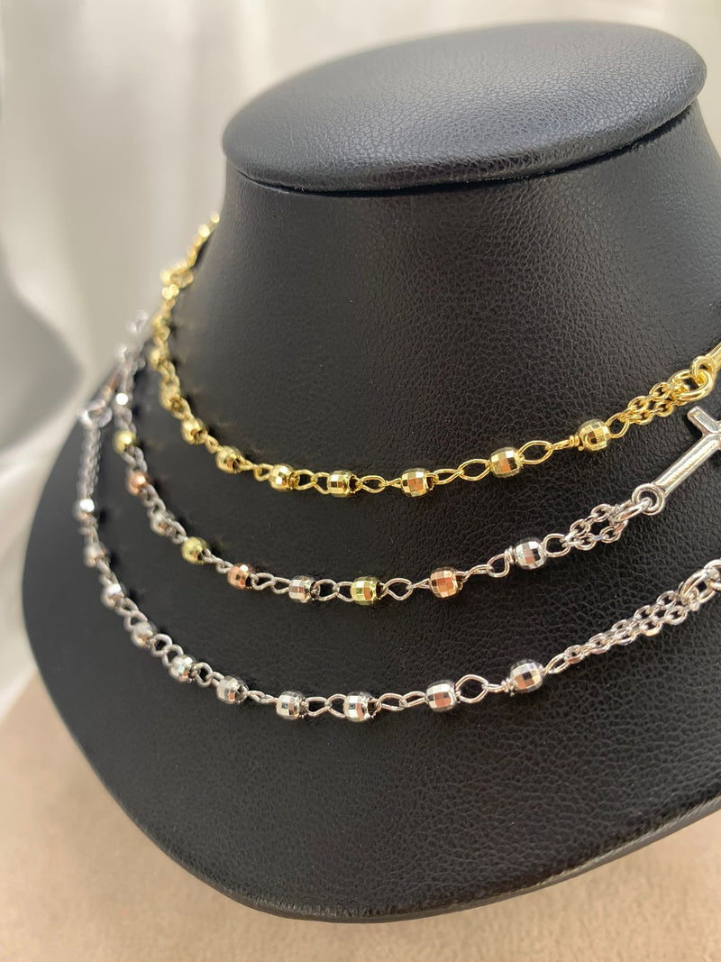 Rosario girocollo disco