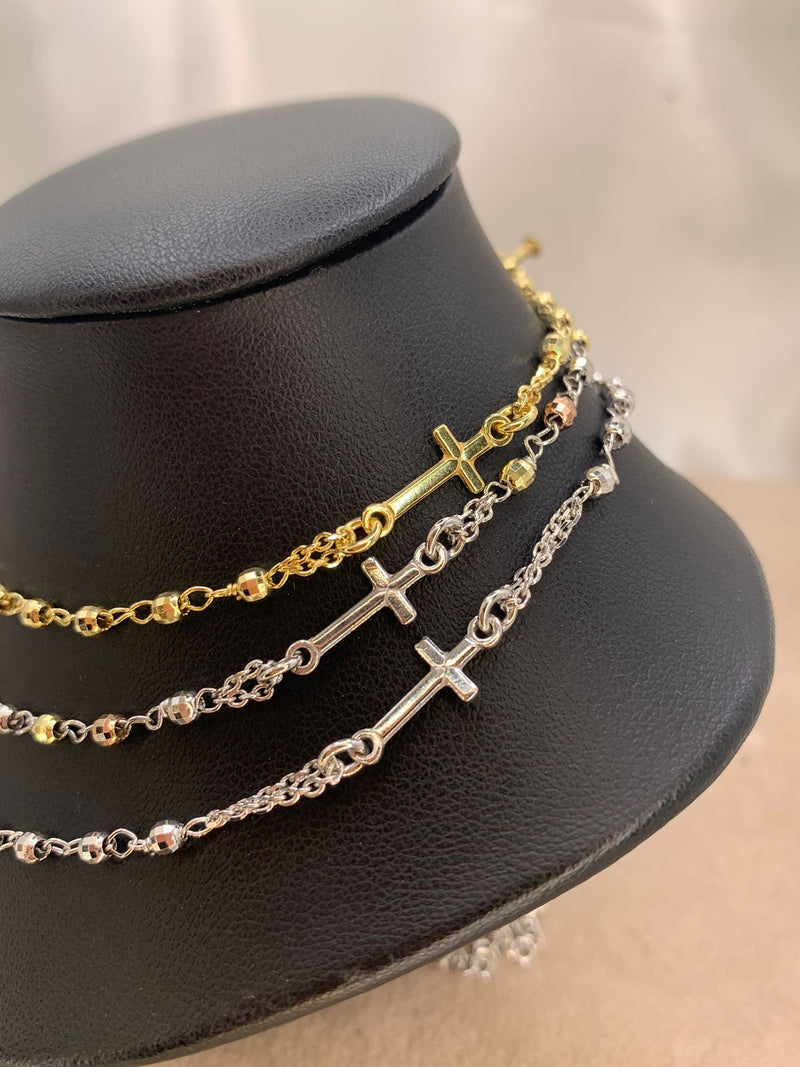 Rosario girocollo disco