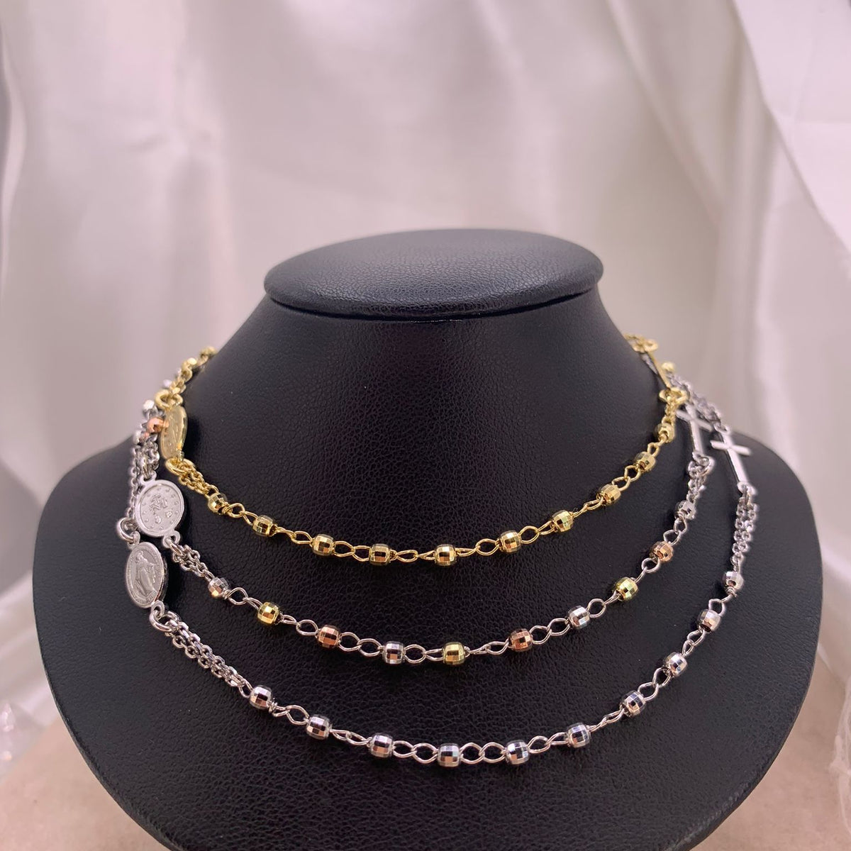 Rosario girocollo disco