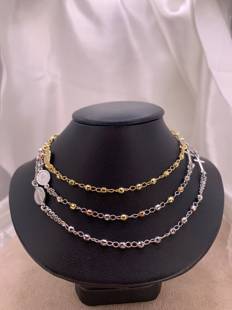 Rosario girocollo disco