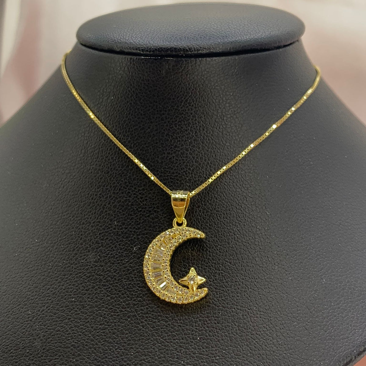 Collana luna baguette