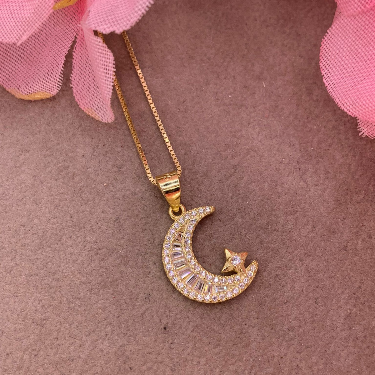 Collana luna baguette