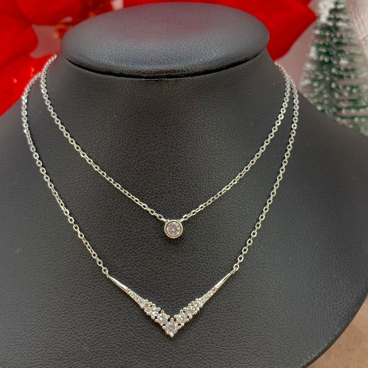 Collana eleganza doppio filo