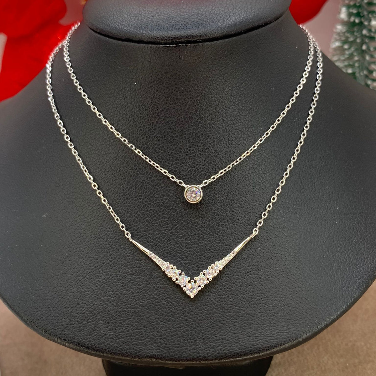 Collana eleganza doppio filo