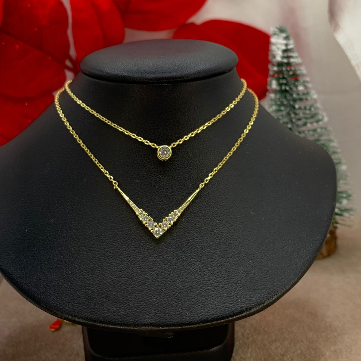 Collana eleganza doppio filo