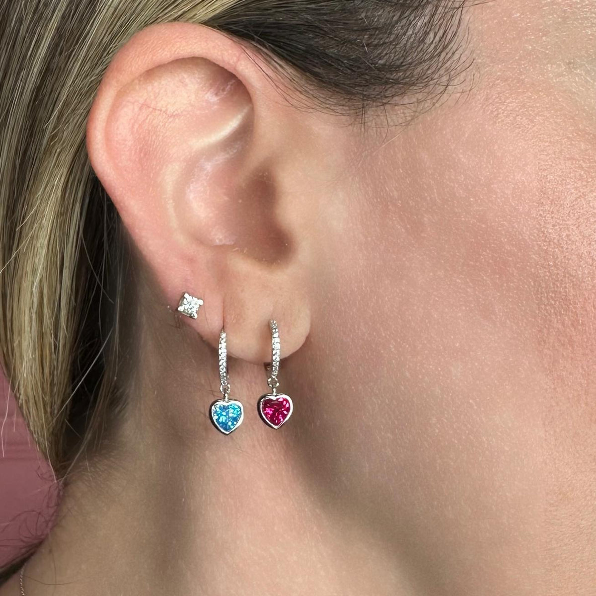 Orecchini cuore swarovsky
