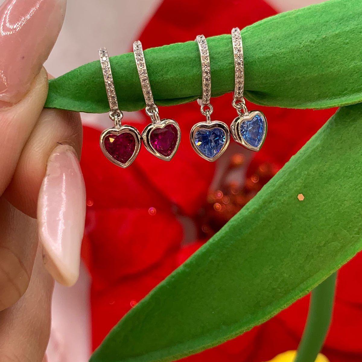 Orecchini cuore swarovsky