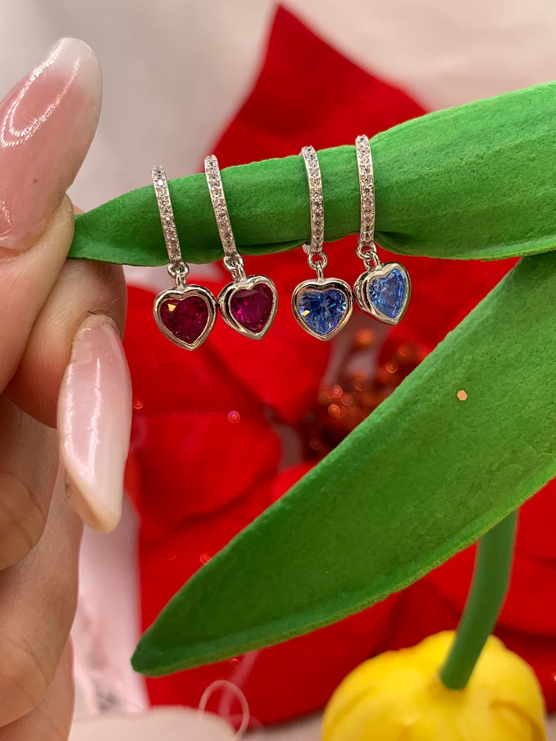 Orecchini cuore swarovsky