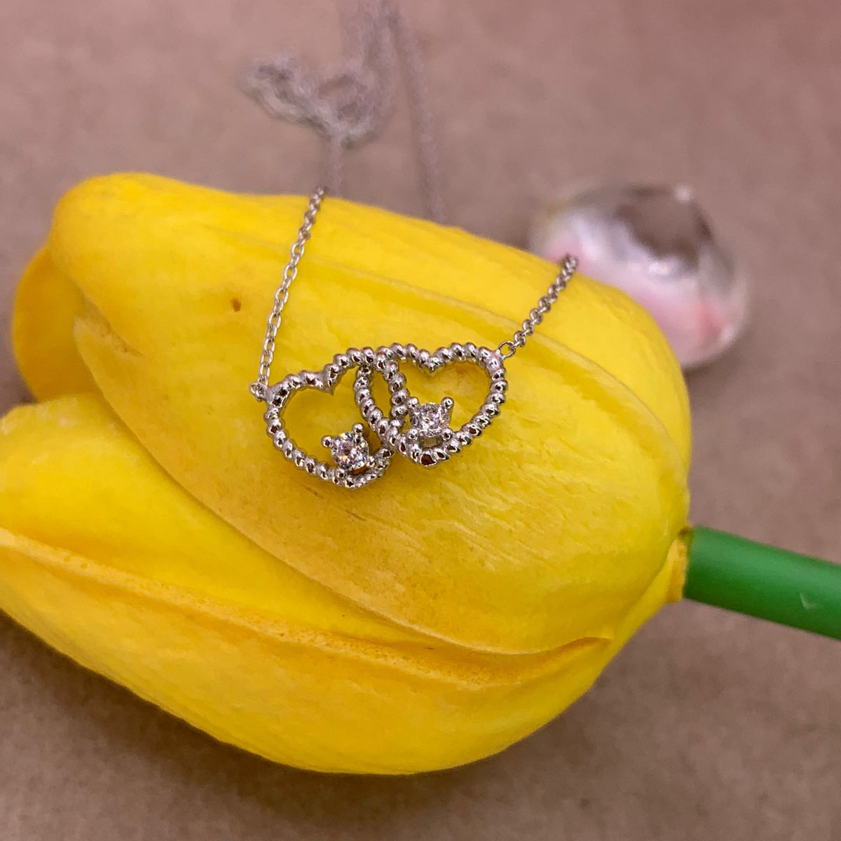 Collana doppio cuore
