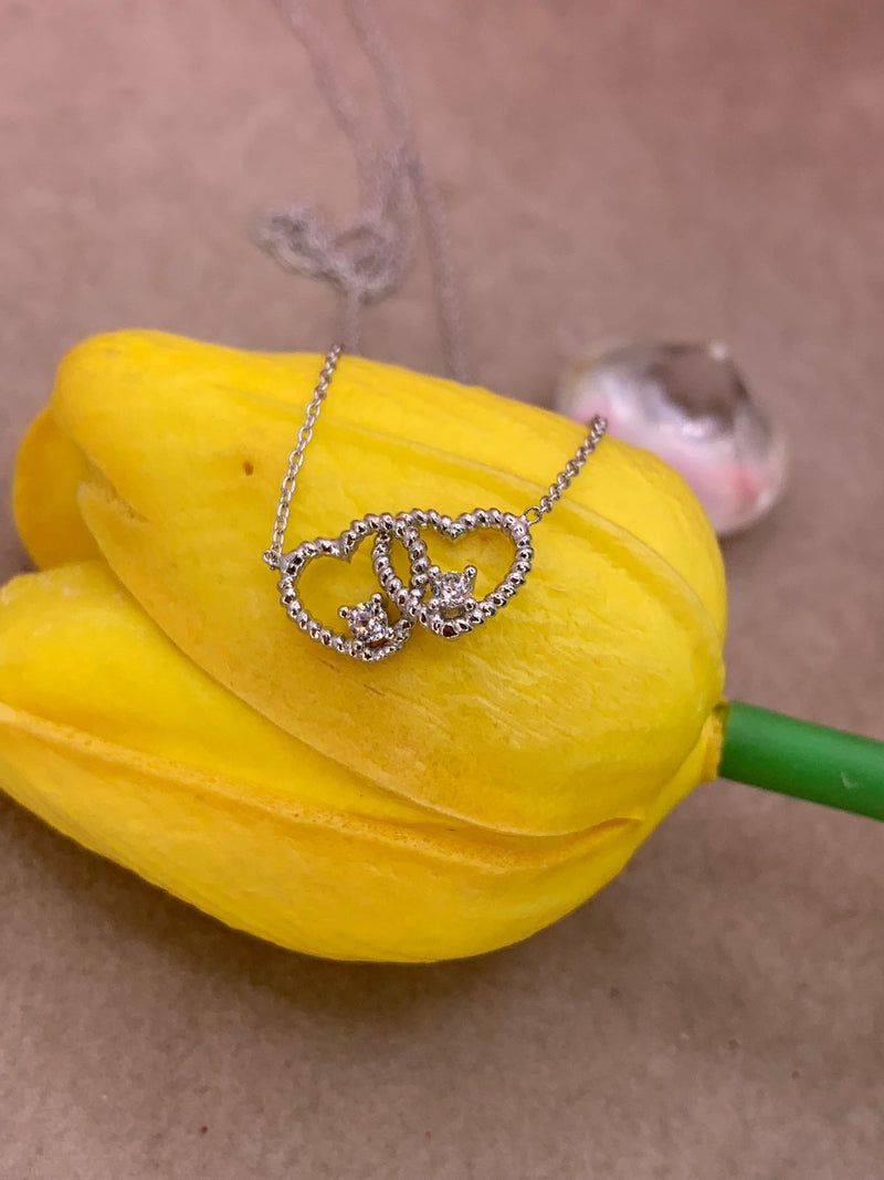 Collana doppio cuore