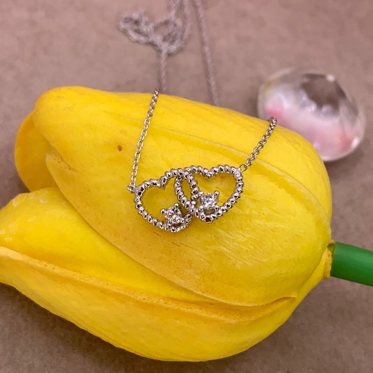 Collana doppio cuore