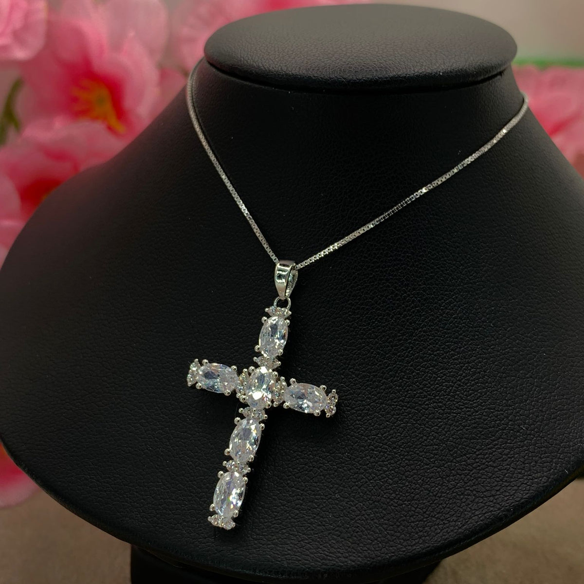 Collana croce diamond