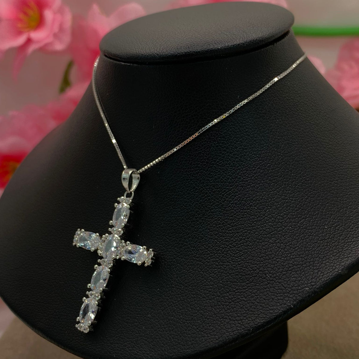 Collana croce diamond